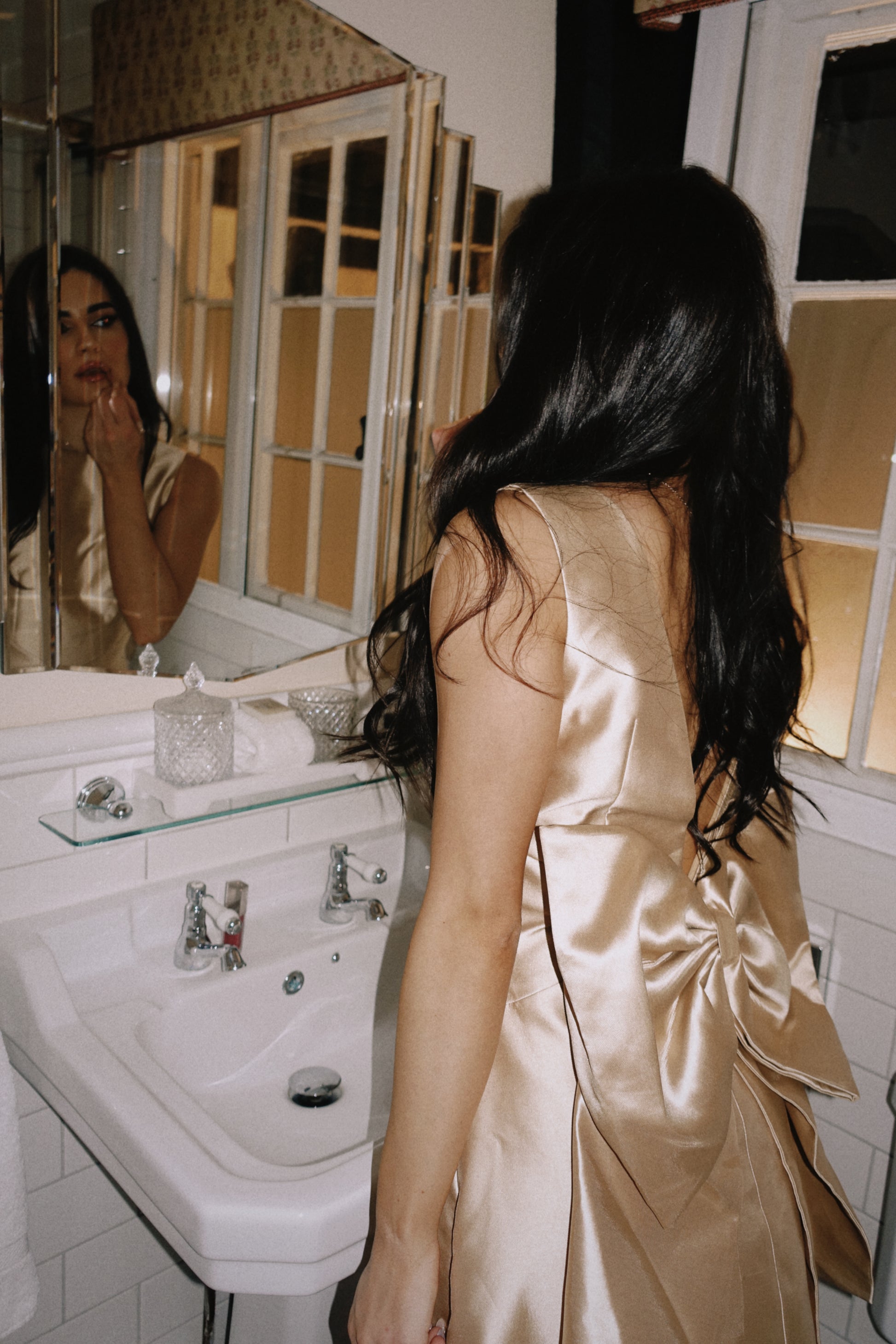 Odd Muse Gold Bow Mini Dress - Small / 4 days Odd Muse Gold Bow Mini Dress - Small / 4 days