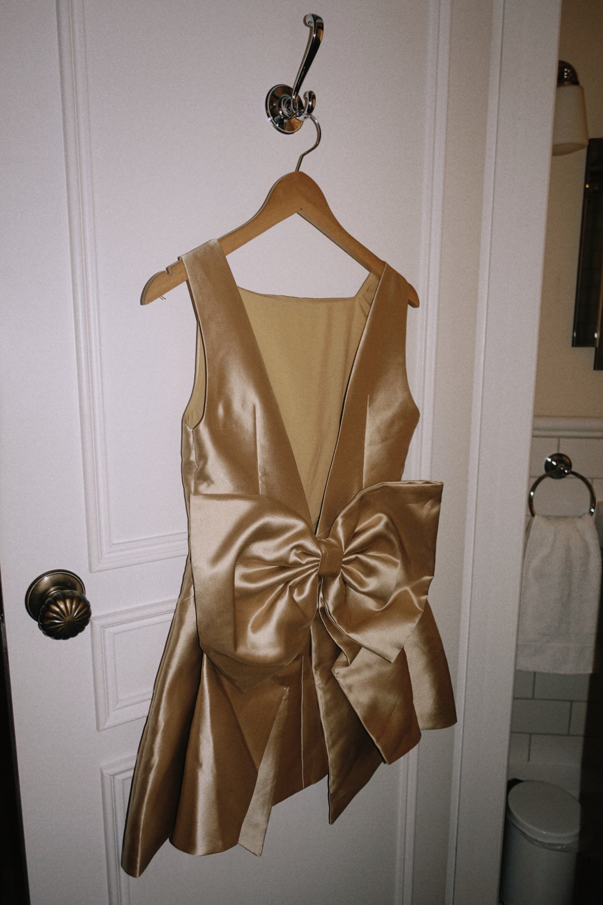 Odd Muse Gold Bow Mini Dress - Small / 4 days Odd Muse Gold Bow Mini Dress - Small / 4 days